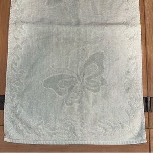 Vintage Cannon Royal Family Butterfly Hand Towel Soft Cotton Retro  Sky Blue